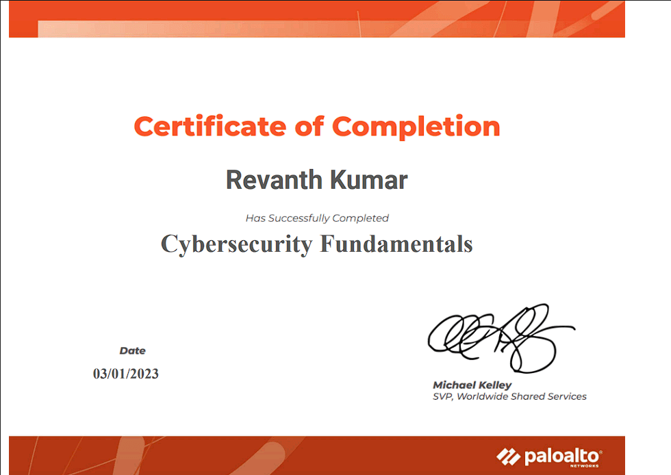 CyberSecurity Fundamentals 1