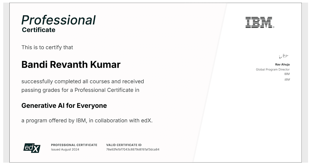 Generative AI For Everyone 1