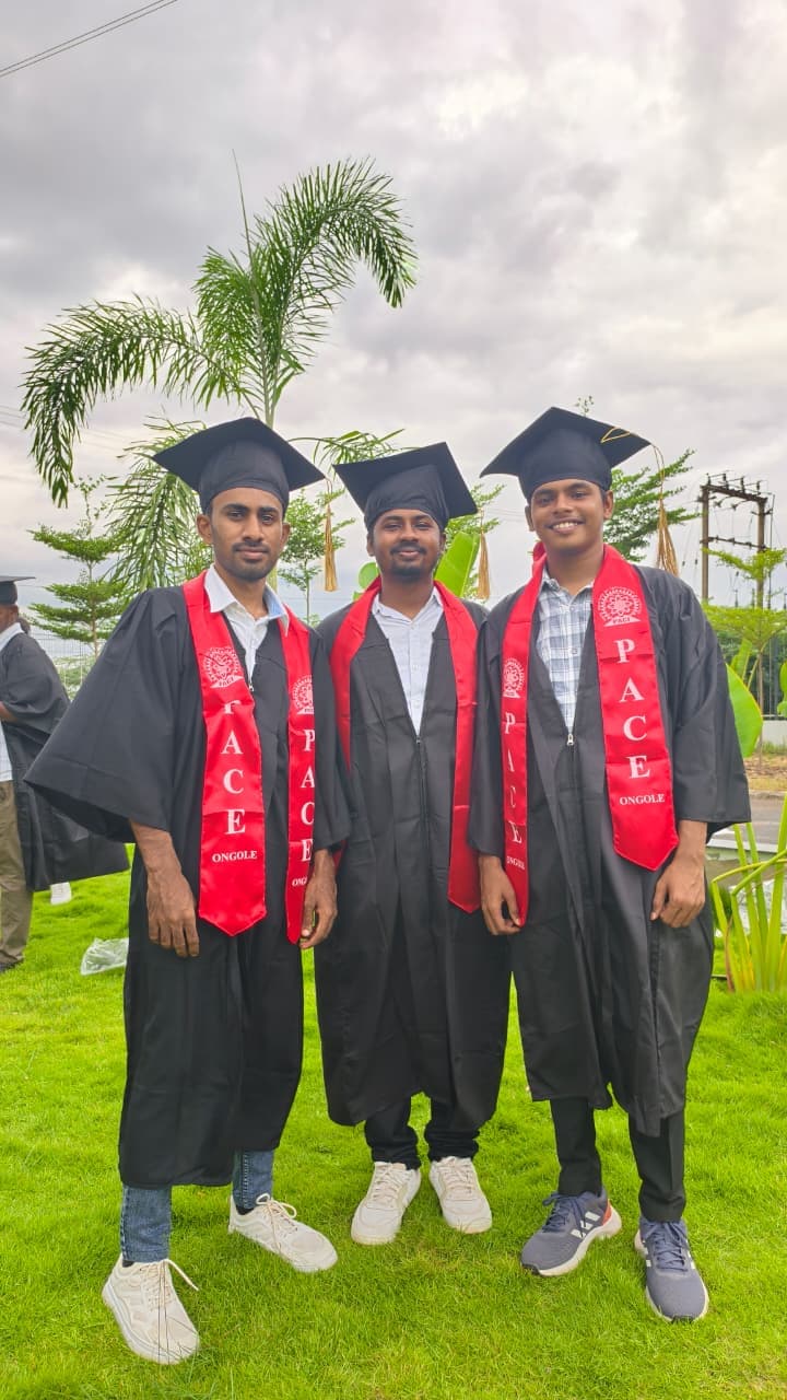 Revanth Kumar degree convocation graduation day holding certificate folder